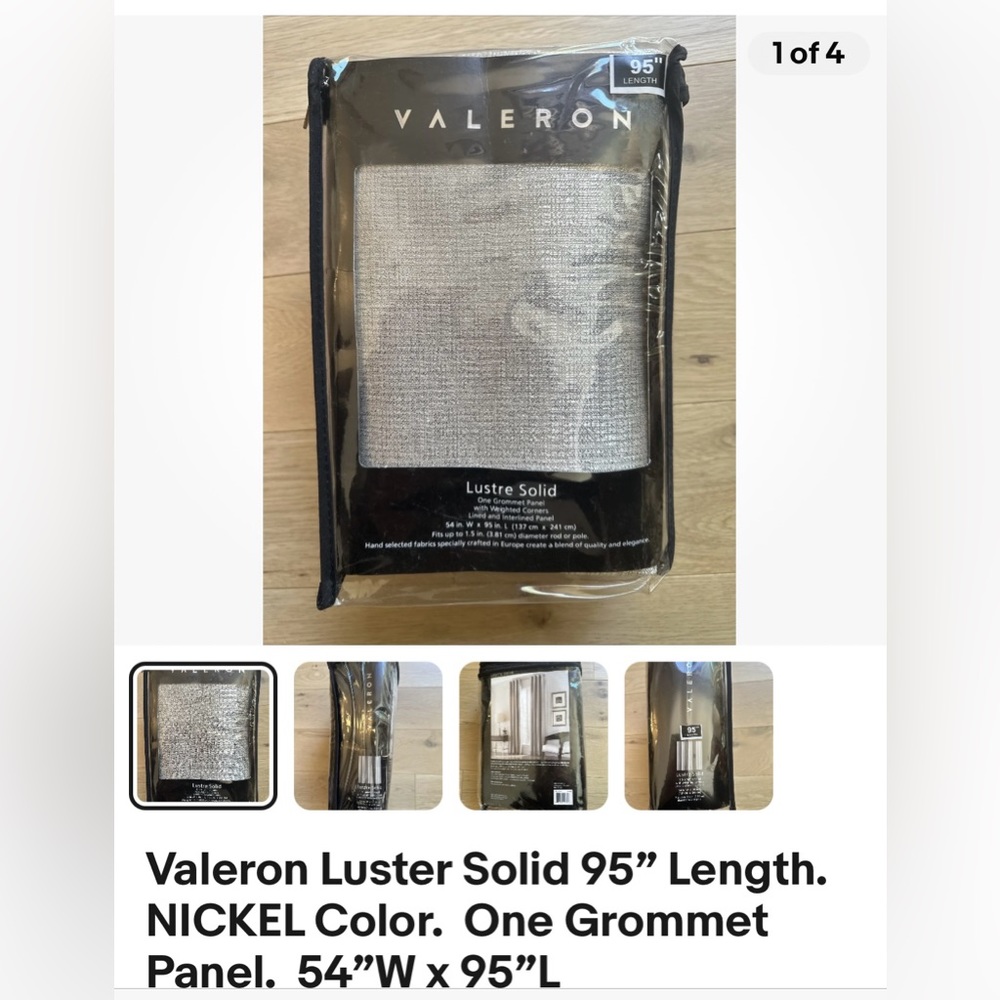 VALERON NICKEL COLOR CURTAINS